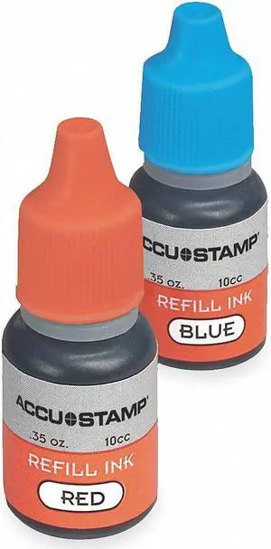 COSCO 038778 Ink Refill,Red/Blue,0.35 oz.,PK2