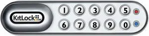Codelocks Zinc Alloy,  Electronic Keyless Lock,  Keypad,  Finish Powder Coated