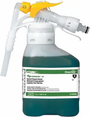 DIVERSEY 93145395 General Purpose Cleaner, Hose End Connection Bottle, Citrus,