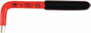 Wiha Tools L Shape Hex Key with 3/8" Tip Size Chrome   13662