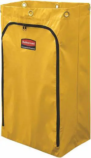 Rubbermaid Yellow Vinyl Replacement Bag, 1 EA Yellow  Vinyl 1966719