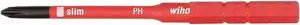 Wiha Tools #2 Phillips Insulated Screwdriver Blade, 15/64" Hex Black Oxide 28319