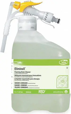 DIVERSEY 94266324 Foaming Drain Maintainer Concentrate, 5L Hose End Connection