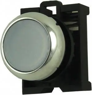 EATON M22M-DL-W Illum Push Button Operator,22mm,White