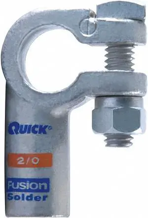 FUSION 416320-525-001N Right Elbow Terminal,2/0 ga,Orng,Neg