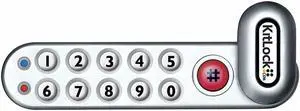 Codelocks Zinc Alloy,  Electronic Keyless Lock,  Keypad,  Finish Powder Coated