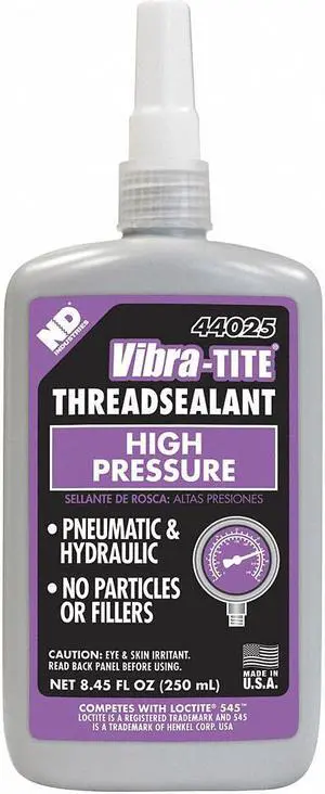 Vibra-tite 250mL Bottle Thread Sealant, Purple 250mL Purple   44025