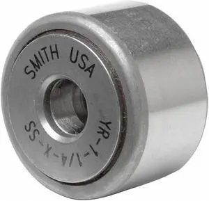 SMITH BEARING YR-1-X-SS Cam Follower,Yoke,Sealed,Stainless Steel