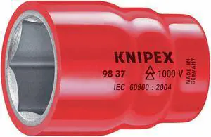 Knipex 98-37-10 Insulated 10 mm 6 Point 3/8" Socket
