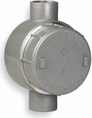 HUBBELL KILLARK GECCT-1M Conduit Outlet Body,C,1/2 In.