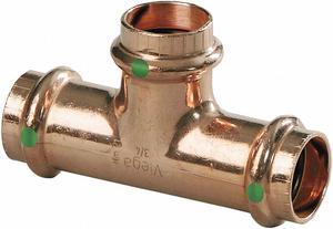 VIEGA 22248 Viega ProPress tee, 1-1/4" x 3/4" x 1-1/4"
