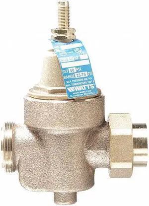 WATTS REGULATOR 1" LFN55BM1-U Water Pressure Reducing Valve,4-7/8 in.L