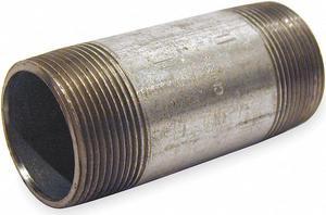 Beck 4" x 6" Galvanized Steel Nipple, Pipe Schedule 40   0331054205