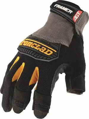 Mechanics Gloves, Framing, S, Black, Pr