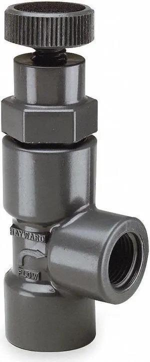 HAYWARD AV10050T Globe Valve,1/2 In.,FNPT,PVC