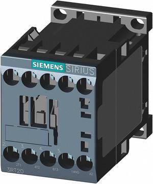SIEMENS 3RT20151AK61 IEC Magnetic Contactor, 3 Poles, 110/120 V AC, 7 A,