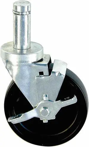 NEW AGE INDUSTRIAL C440 Swivel Stem Caster,Polyolfin,5 in.,300 lb.