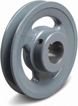 TB WOOD'S BK521 1" Fixed Bore 1-Groove Standard V-Belt Pulley 4.95" OD