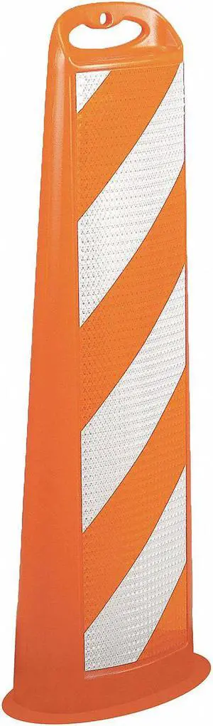 ZORO SELECT 03-760-HI Vertical Panel Channelizer,HDPE,9 lb.