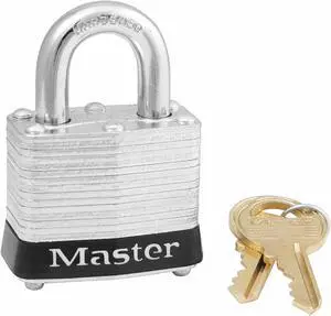 Lockout Padlock, Keyed Alike, Black, 9/32In., PK6