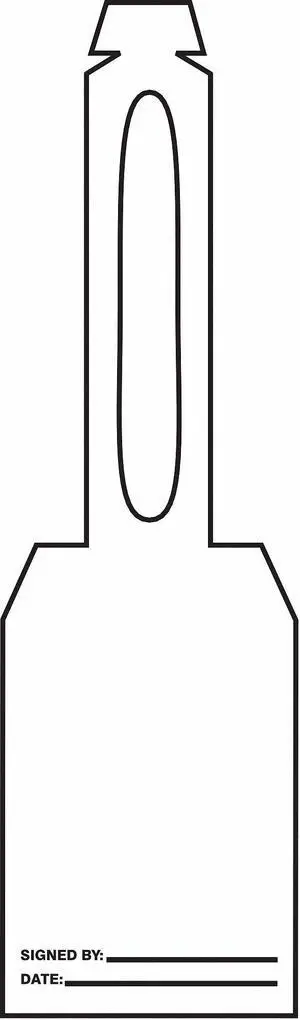 ACCUFORM TAL370 Blank Tag,5-1/4 x 3-1/4 In,Wht,PK25