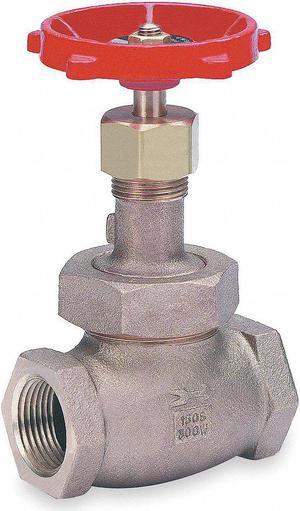 MILWAUKEE VALVE 590T 1 1/2 Globe Valve,Class 150,1-1/2 In.