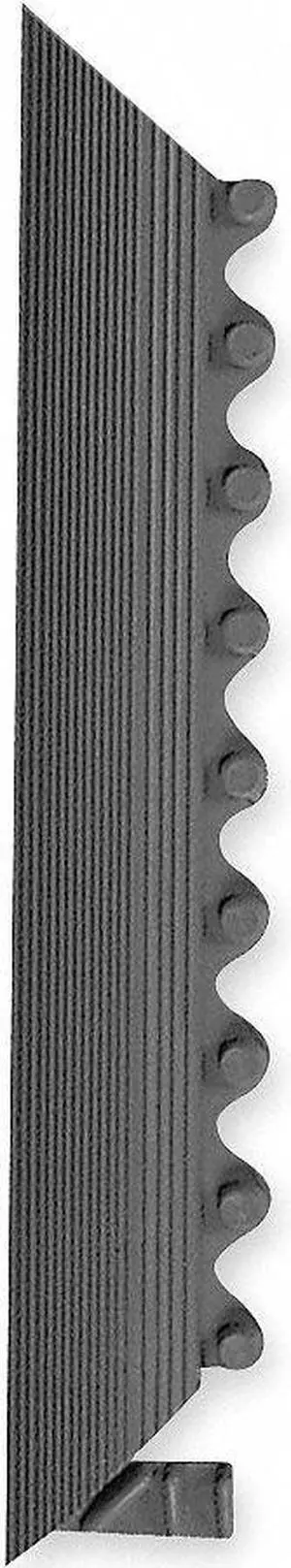 NOTRAX 551M0003BL Ramp Edge, 3/4 in Thickness, 3 ft L, Black