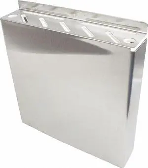 CRESTWARE KRS12 Knife Rack,12 In,Stainless Steel