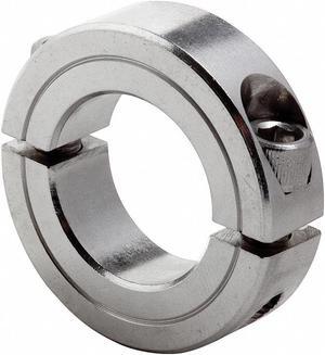 CLIMAX METAL PRODUCTS 2C-050-S Shaft Collar,Clamp,2Pc,1/2 In,SS