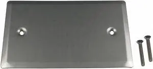 CALBRITE S607BLPLTS Electrical Box Cover, Outlet Box Type, 1 Gang, Stainless