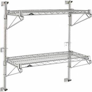 METRO SW33C-2-1848 Wire Shelf, 18"D x 48"W x 34"H, 2 Shelves, Chrome