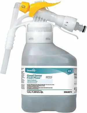 DIVERSEY 93062872 Fabric Freshener, 1.5 L Hose End Connection Bottle, Liquid,
