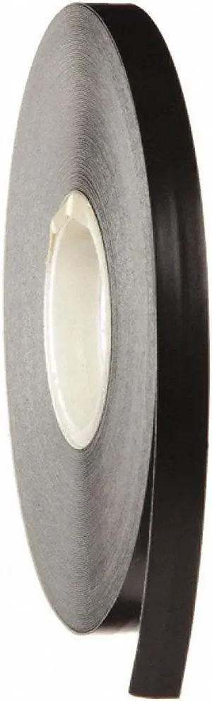 BRADY 121126 Border Marking Tape Vinyl, Adhesive: Acrylic Black, 1/4" W x 50