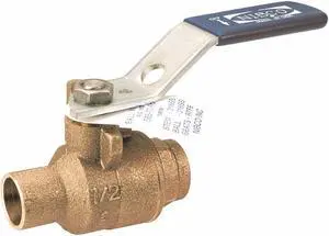 NIBCO S5857066 1/2 1/2" Sweat Bronze Ball Valve Inline