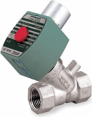 REDHAT 8210G037 Solenoid Valve, 2-Way, 2-Position, Normally Closed, 1/2 in Pipe