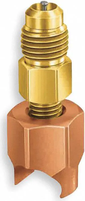Jb Industries Line Piercing Saddle Valve, 1/4" OD, PK5  Copper A32904