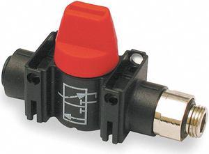 LEGRIS 7915 56 11 1/8" MNPT x Push Glass-Fill Nylon Mini Ball Valve Inline