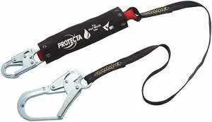 3M PROTECTA 1340128 Shock Absorbing Lanyard, 6 ft., 310 lb. Weight Capacity,