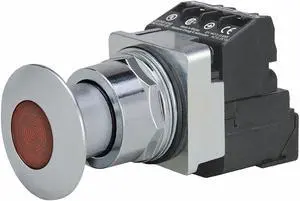 SIEMENS 52PP2D2AB Illuminated Push Button,30mm,1NO/1NC,Red