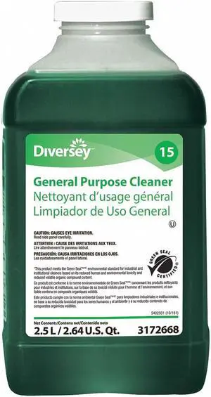 DIVERSEY 93172668 General Purpose Cleaner, 2.5L Bottle, 2 PK