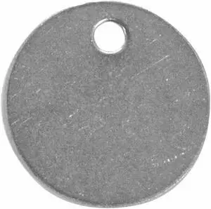 C.H. HANSON 43192 Blank Tag,Round,Steel,PK10