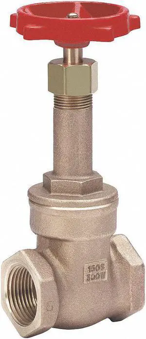 MILWAUKEE VALVE 148 1-1/4 Gate Valve,Class 125,1-1/4 In.,FNPT