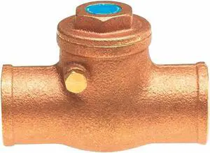 MILWAUKEE VALVE UP0968000100 1" Solder Low Lead Brass Swing Check Valve