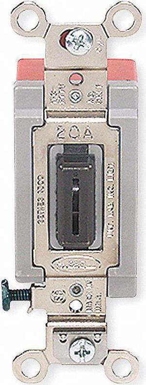 HUBBELL WIRING DEVICE-KELLEMS HBL1386L Wall Swtch,2-Pol,3-Positn,Center Off,20A