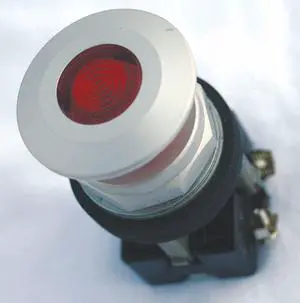 EATON HT8FBRF3 Illuminated Push Button Operator, 30 mm, Red