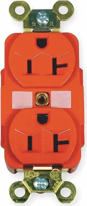 HUBBELL WIRING DEVICE-KELLEMS HBL5362R Straight Blade Receptacle, 5-20R, 20 A, HUBBELL WIRING DEVICE-KELLEMS HBL5362R Straight Blade Receptacle, 5-20R, 20 A,