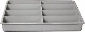 Durham Compartment Drawer Insert Gray Powder Coated  Plastic  229-95-08-IND