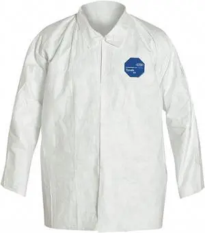 Dupont Disposable Shirt, M, White, PK50 M White  Tyvek(R) 400  TY303SWHMD005000