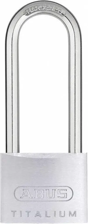 Different-Keyed Padlock, Extended Shackle Type, 2-1/2" Shackle Height, Silver