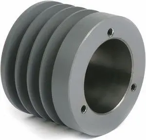 ZORO SELECT 3V304 1/2 in to 1-5/8 in Quick Detachable Bushed Bore 4 Groove